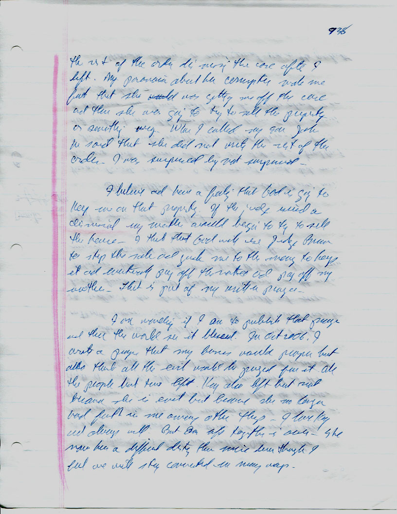 Dr John WorldPeace 2008 Prison Journal